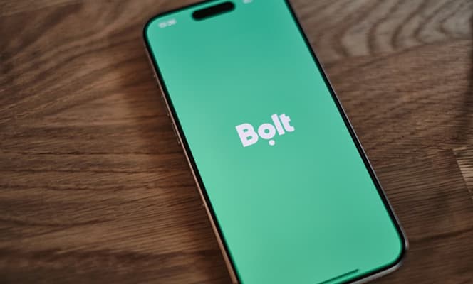 Delivery app on a smartphone